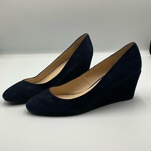 Nine West Shoes Size 9 Dark Blue Wedges Never Worn